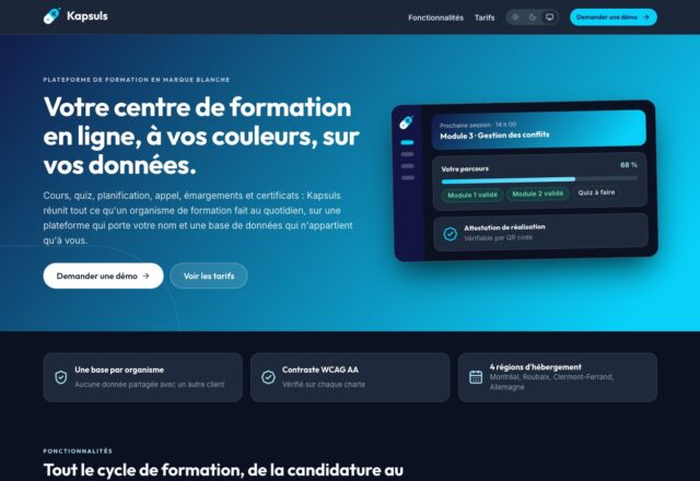 Kapsuls : la plateforme de formation en marque blanche